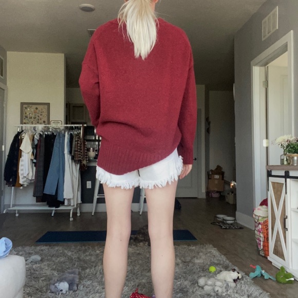 Maroon cashmere sweater - Picture 2 of 3